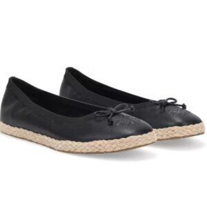 Frye And Co Willow Ballet Flat Black Espadrille Slip On Women 9.5, 11